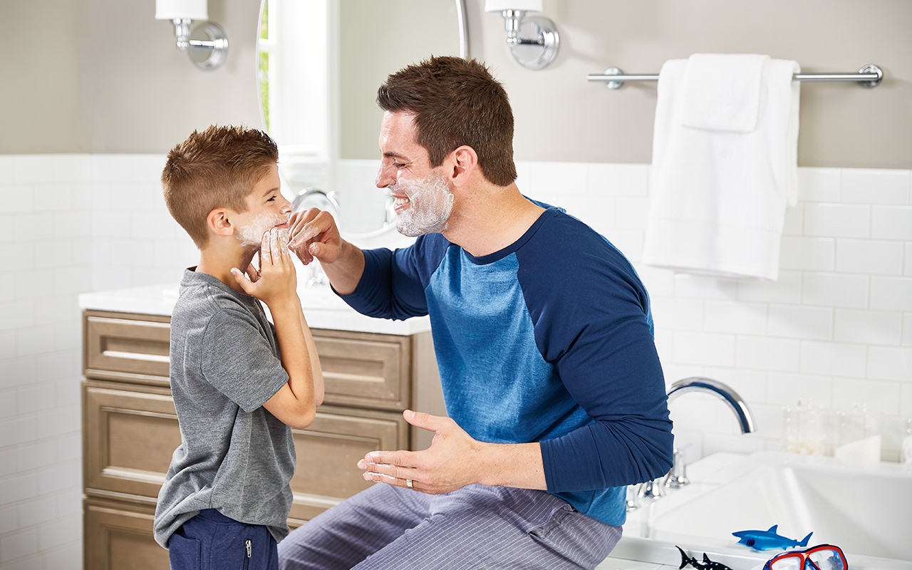 father-shaving-with-son-bathroom